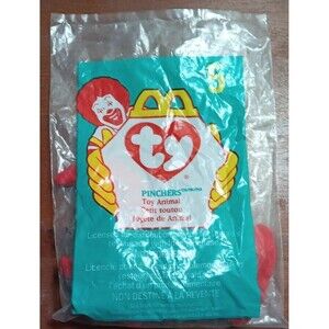 Sealed McDonalds TY Beanie Baby #5: Pinchers Mint
